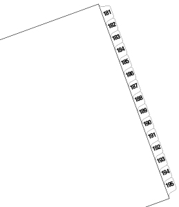 INDEX TAB WHITE 15 CUT,LE TTER SIZE,#181,25/PK